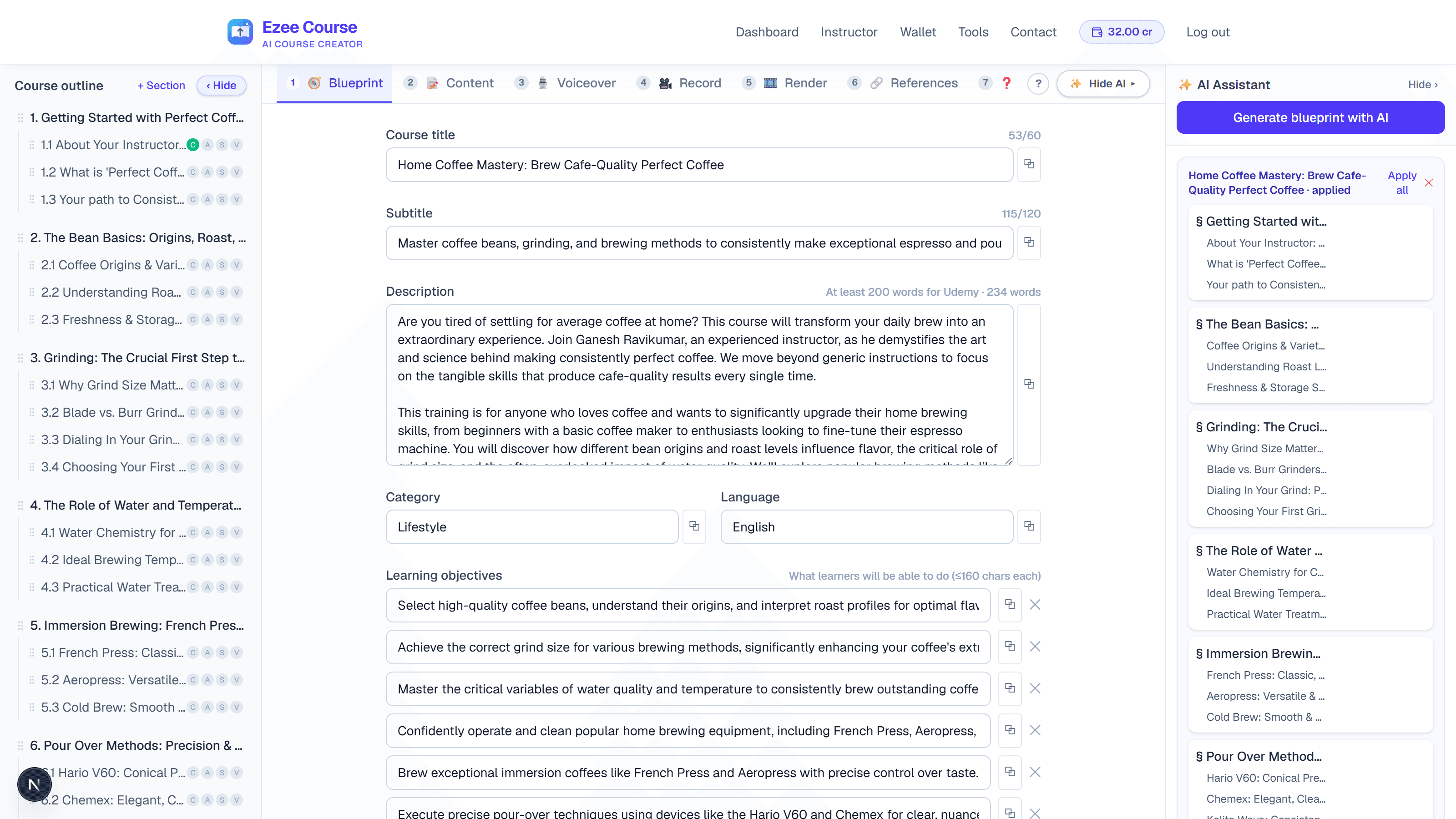 AI builds your curriculum